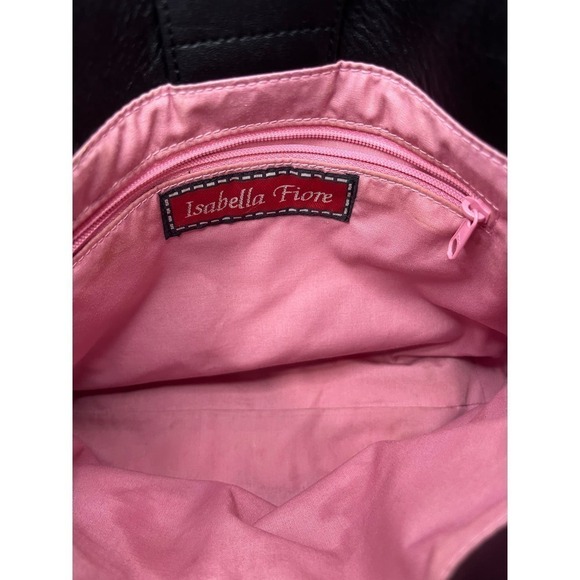 Y2K Isabella Fiore Leather Floral Applique Shoulder/Handbag - Picture 5 of 9